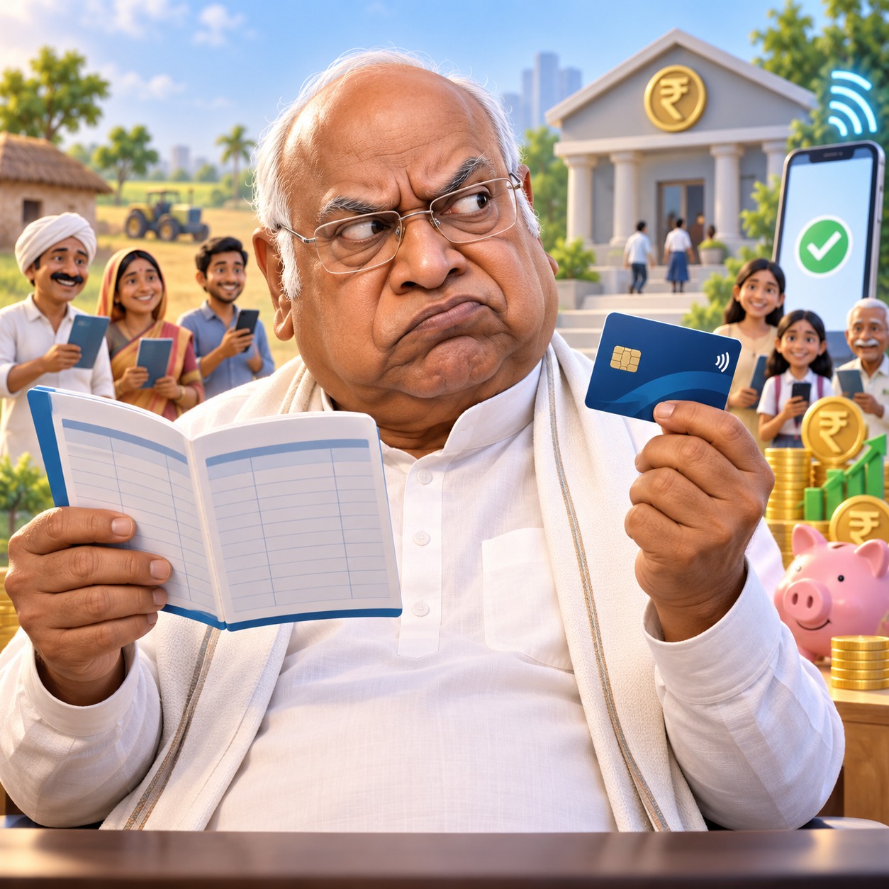 Jan Dhan financial inclusion dossier artwork